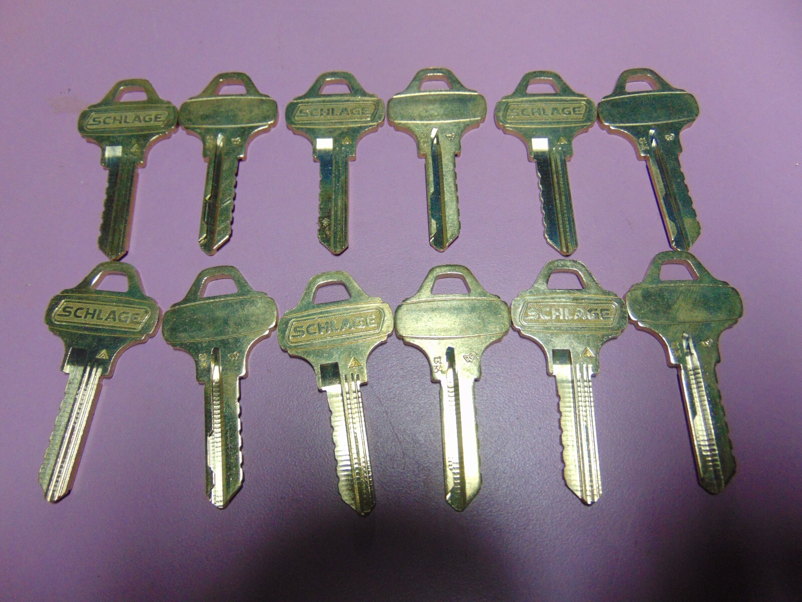 12 KEYS EVEREST SCHLAGE C134 KEYS UNCUT LOCKSMITH