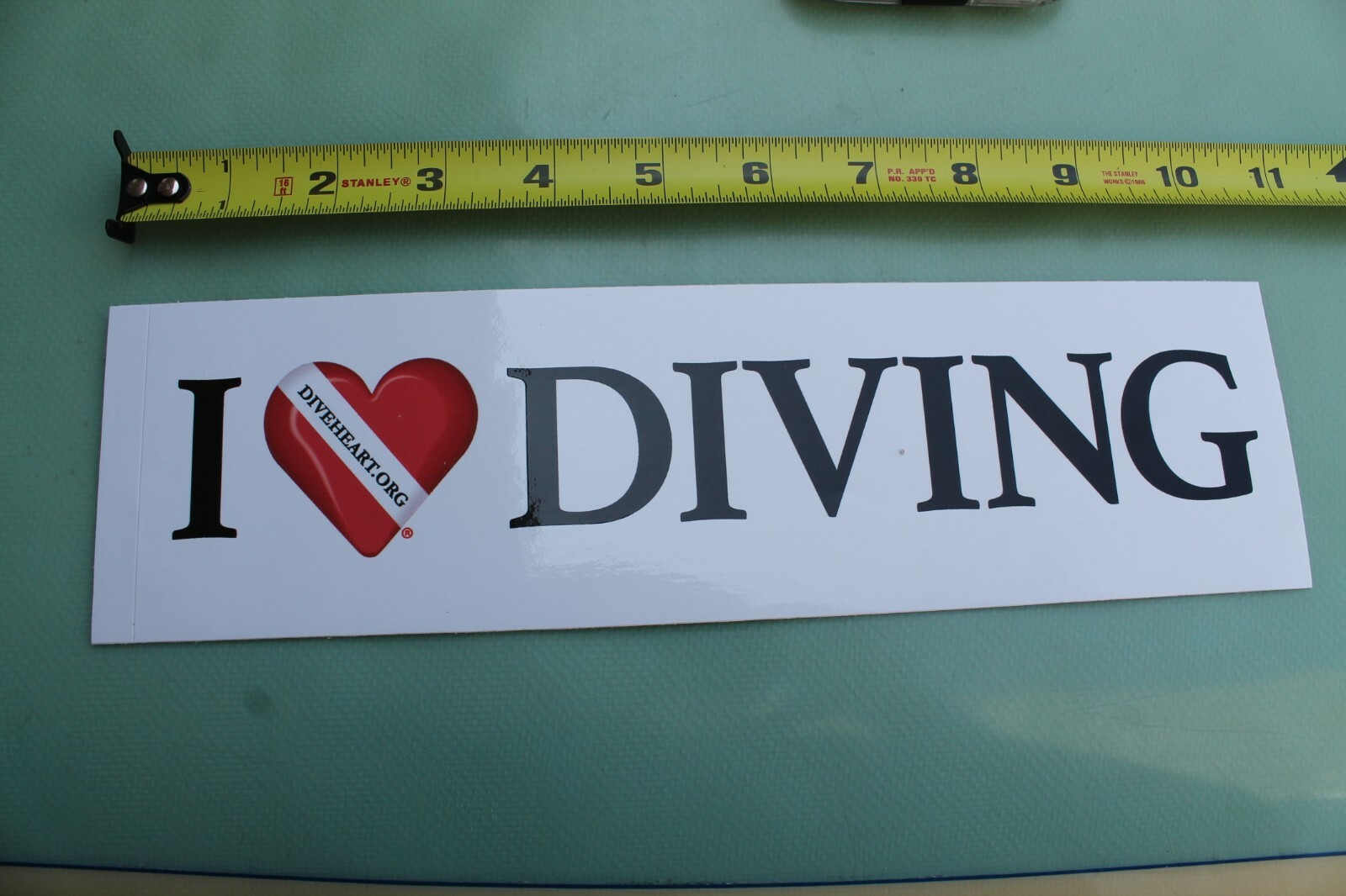 I Heart Diving Diveheart Ocean Nautical Equipment Scuba Snorkel Diving STICKER