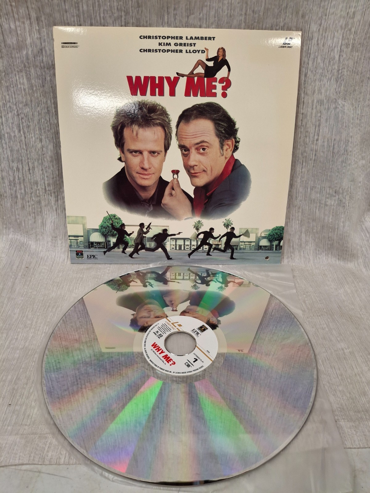 Why Me? Christopher Lambert Kim Greist Christopher Lloyd 1990 Crime Caper Comedy