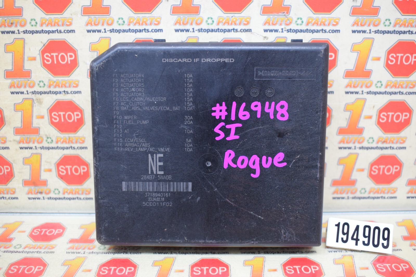 2017 2018 2019 2020 NISSAN ROGUE IPDM POWER SUPPLY FUSE BOX 284B7-5NA0B OEM