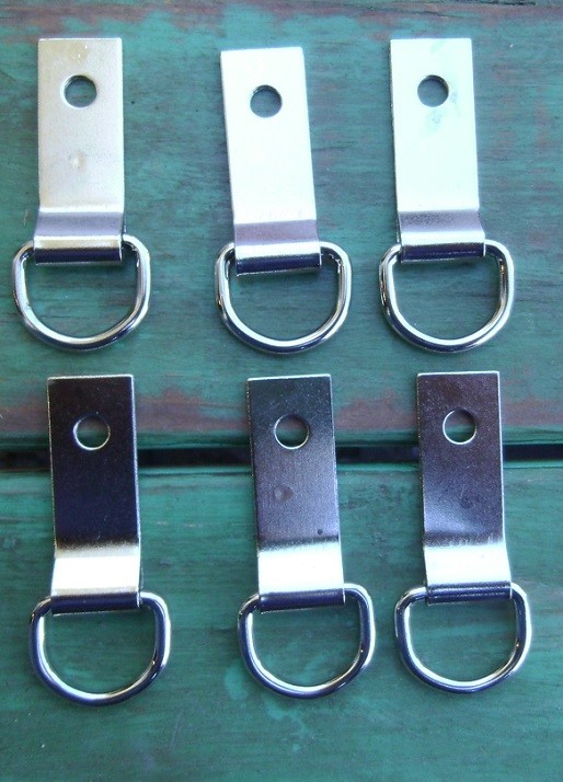 6 Saddle Concho Clip & Dee 5/8" D Ring / 1 1/2" Clip Saddle Strings Saddle Tack