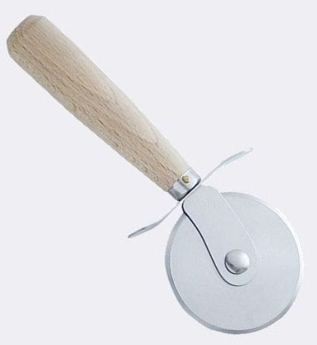 KANETSUNE Pizza Cutter 2.5" Blade 420J2 Steel With Beech Wood Handle KC-045 NEW
