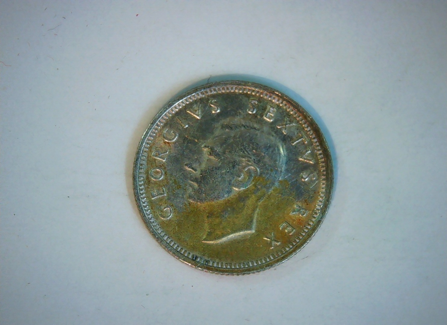 South Africa 1952 6 Pence George VI South Africa 6 Pence (bilingual legend) Coin