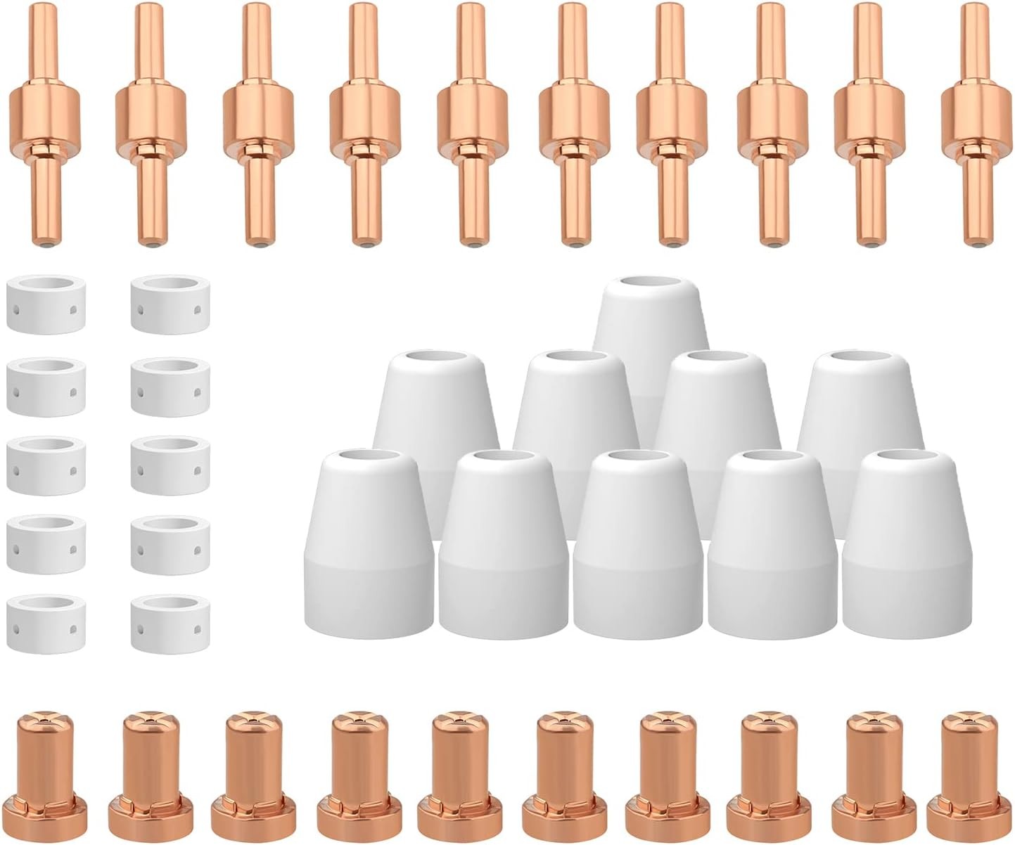 Plasma Cutter Consumables fits CUT40 CUT50 with PT 31Kit-2, Gold