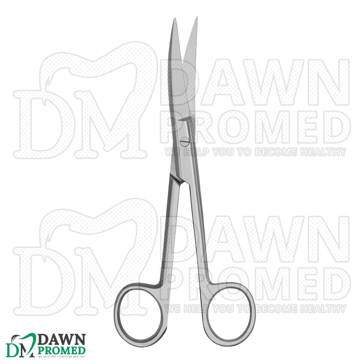 Operating Scissors 4.5" Curved Sharp Sharp Round Pattern Surgical Instruments