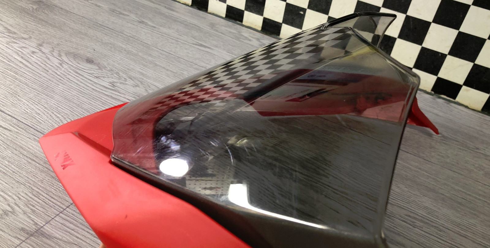 Ski-Doo OEM Clear Windshield w/ Red Mount BRP LYNX Low