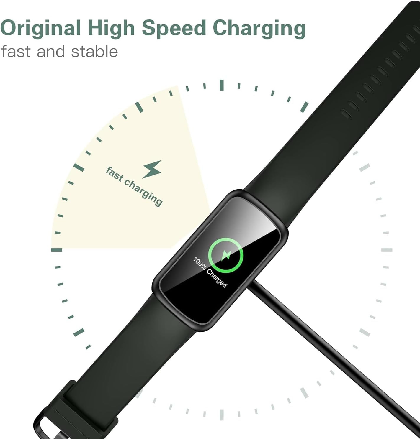 Inspire 3 Wall Plug Charger and Cable Replacement for Fitbit Inspire 3