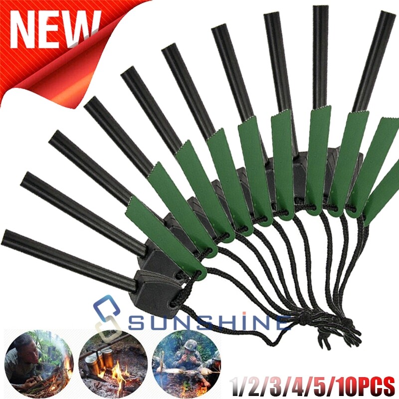Flint Steel Striker Portable Magnesium Rod Outdoor Camping Ferro Fire Starter