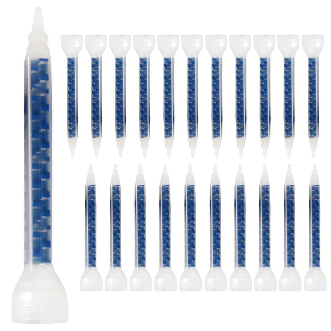 Screw-On 25-Element Mixing Nozzle for 200ml 2-Part Cartridge 24 Pack