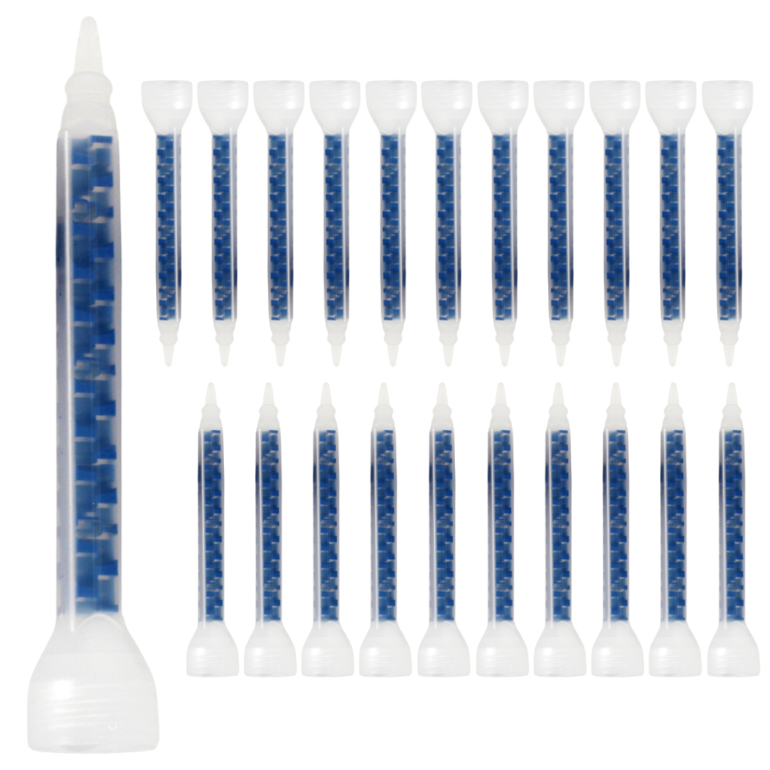 Screw-On 25-Element Mixing Nozzle for 200ml 2-Part Cartridge 24 Pack