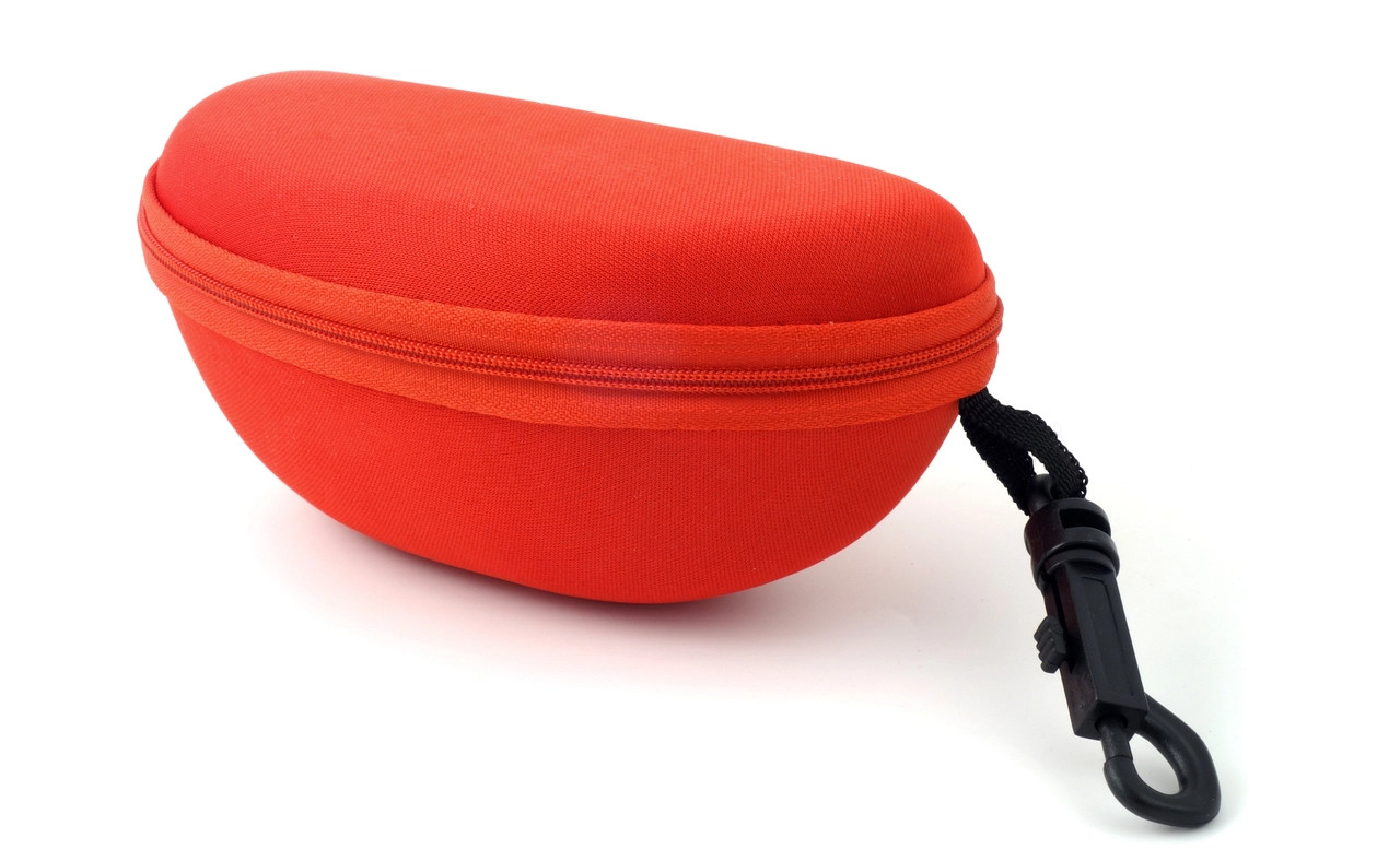 Calabria BJ143H Large Semi-Hard Zippered Eyeglass/Sunglass Case Clip & Belt Loop
