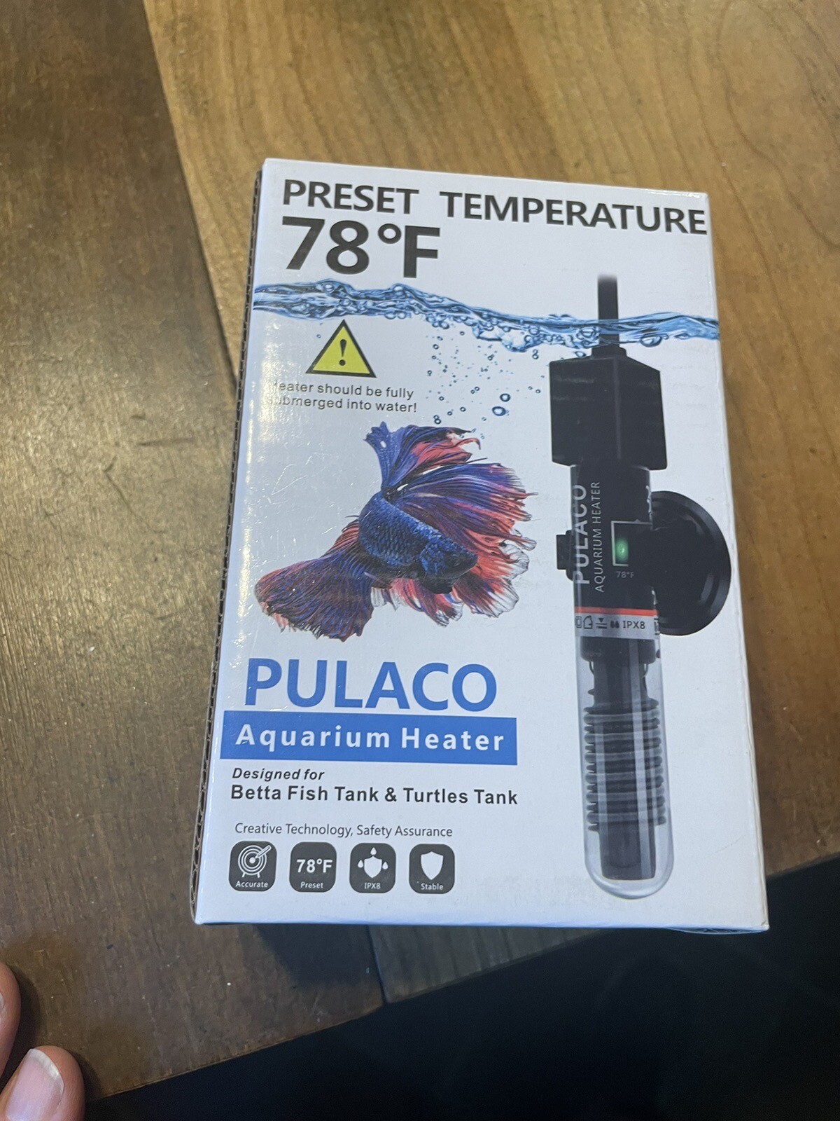 PULACO PL-168 Small Aquarium Heater - Betta Fish & Turtle Tank