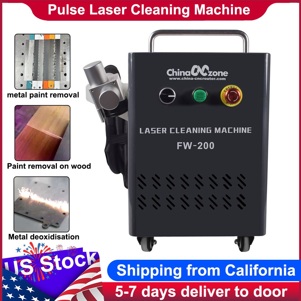 JPT 200W Portable Pulse Laser Cleaning Machine For Wood Furniture Metal Removal