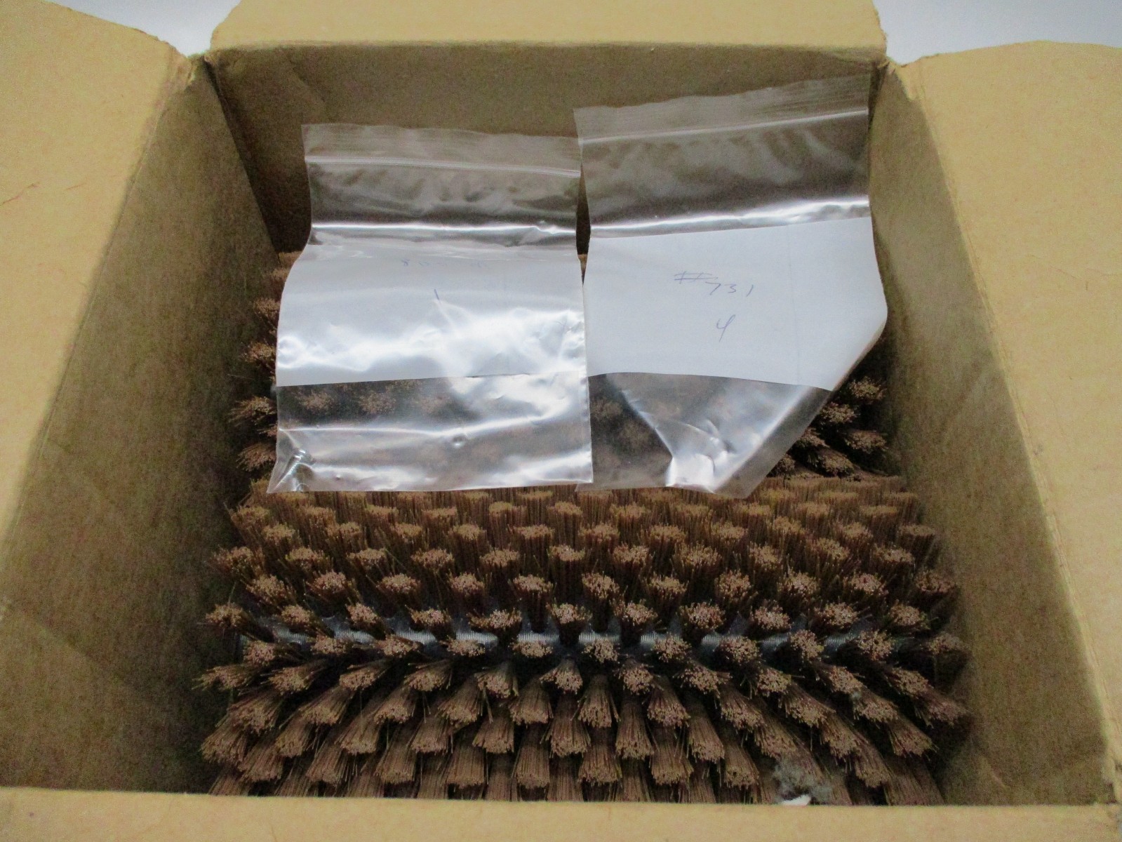 Lot of 2 HOST V708 Carpet Cleaner Brushes Soft Gold, Nylon, Dry Extraction