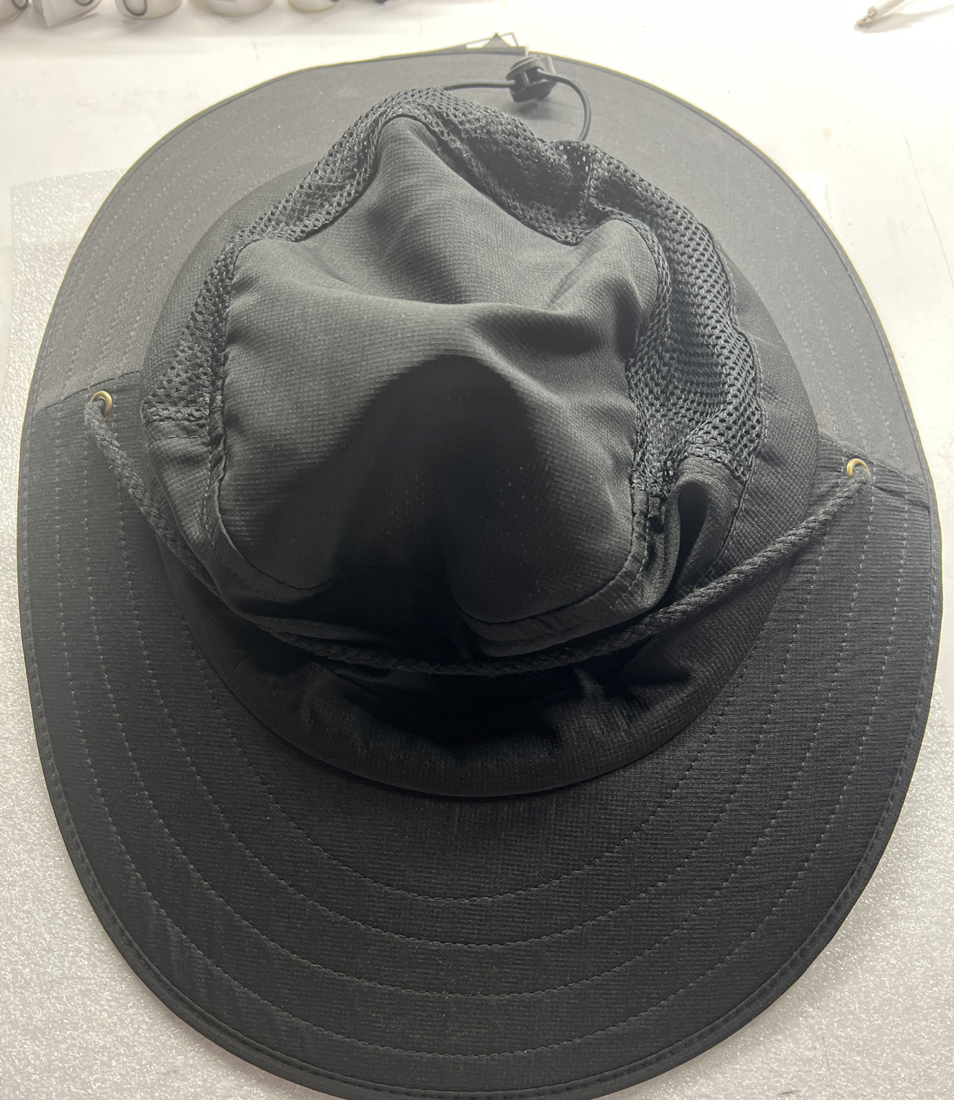 Unisex Boonie Cap Wide Brim Vented Adjustable Size Black