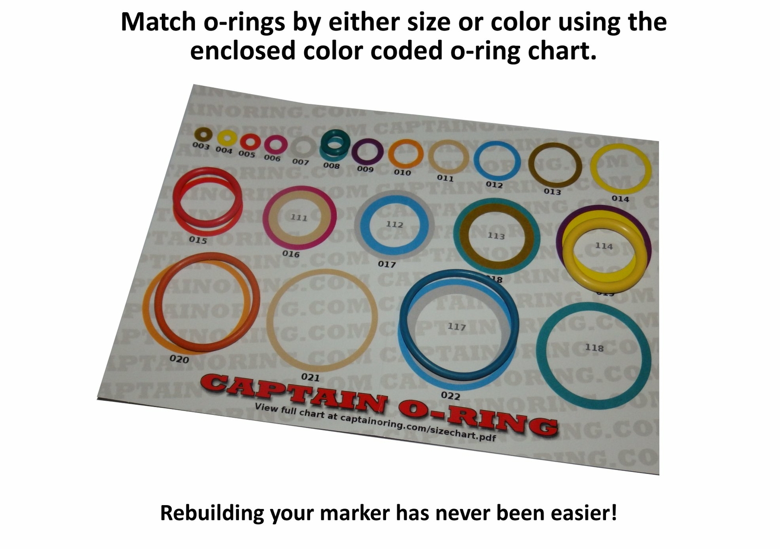 Dye M3s / M3+ - Color Coded 3X Oring Rebuild Kit