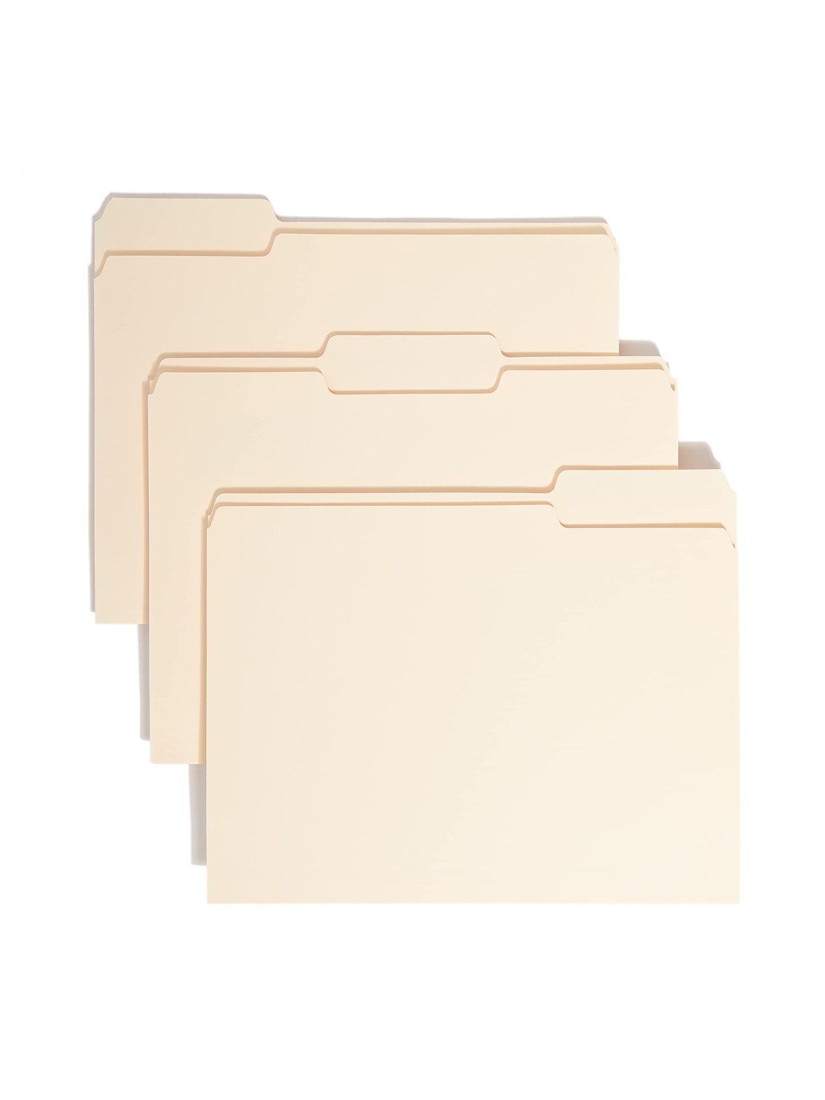 Smead File Folder, 1/3-Cut Tab, Assorted Positions, Letter 24 per Box, Manila