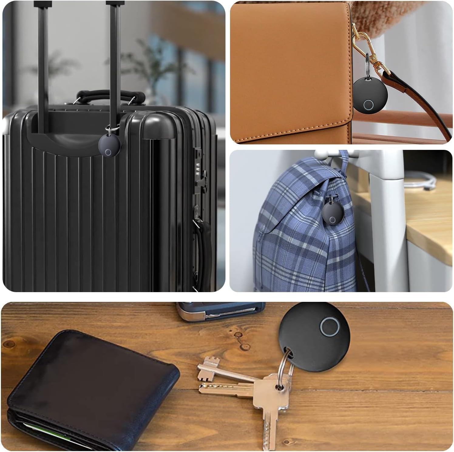 Air Tracker Tags - Durable & Shareable Luggage Tracker with Left Behind Reminder