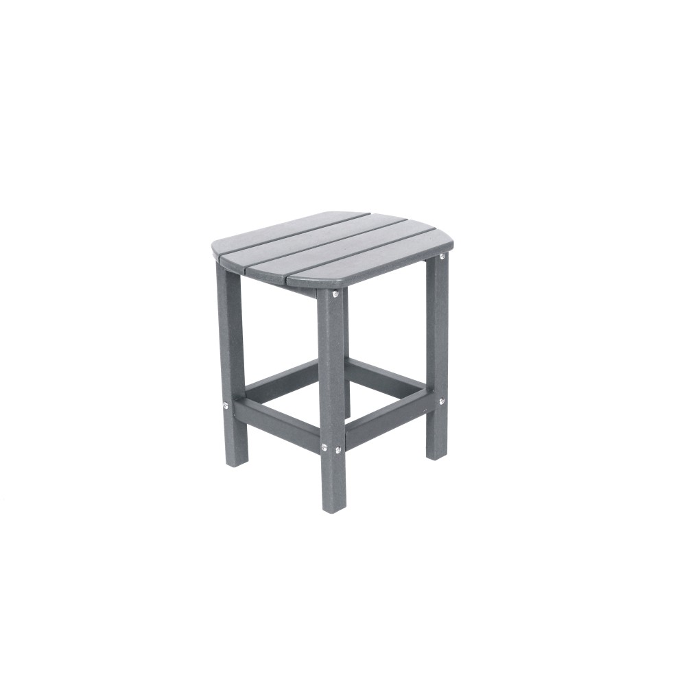 Adirondack Square Outdoor Side Table HDPE Patio End Table for Backyard Pool