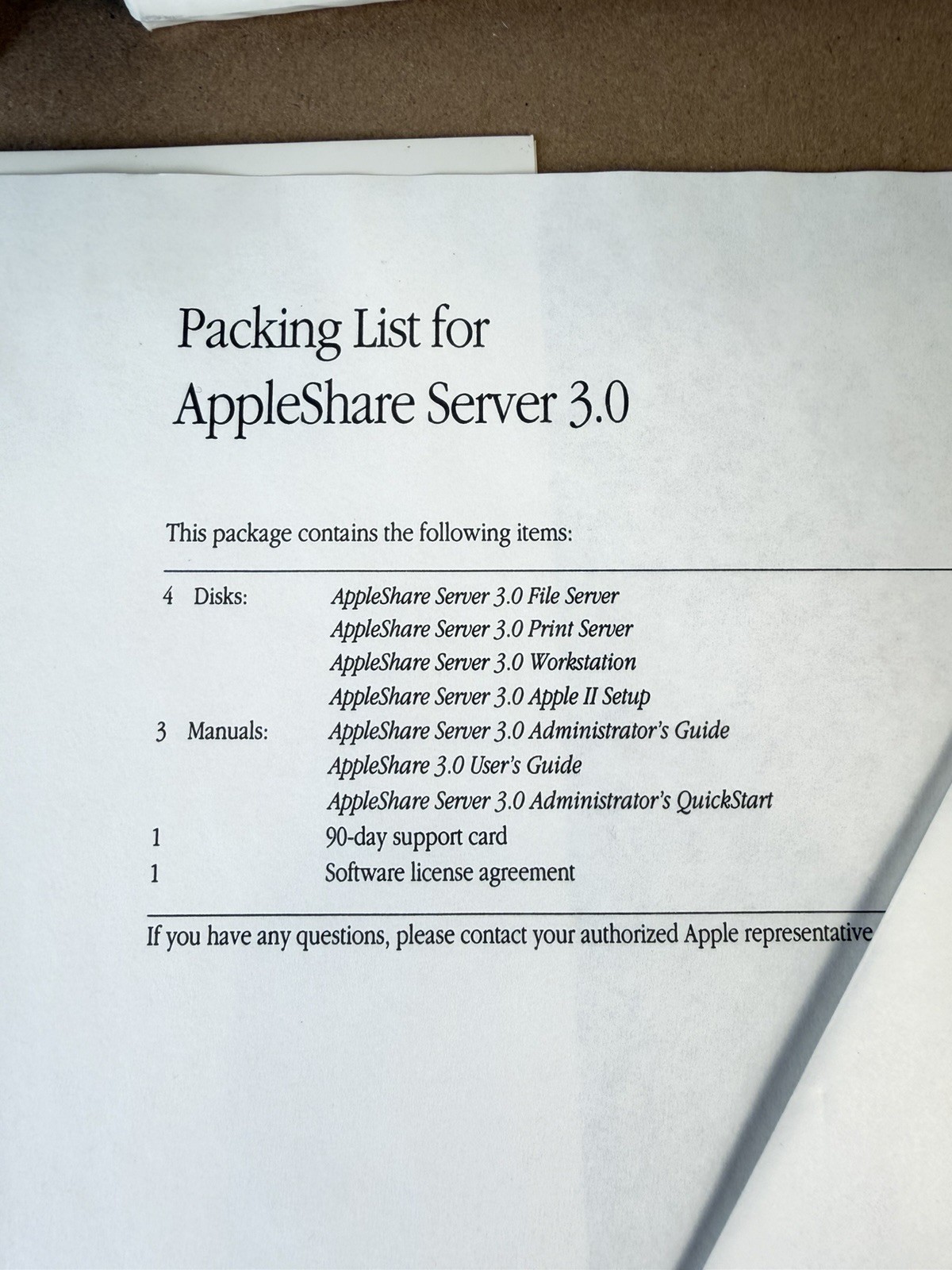 AppleShare Server 3.0 Complete Boxed Set + Update Kit Disks Manuals Macintosh