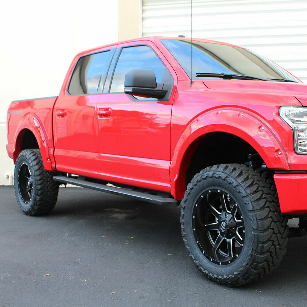 4PCS Front & Rear Wheel Cover Fender Flares Fit For 2009-2014 FORD F150 Offroad