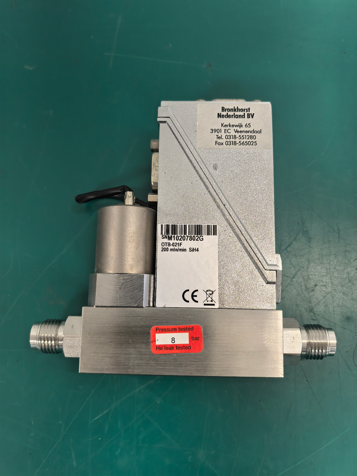 Bronkhorst HIGH-TECH OTB-021F Mass Flow Controller SIH4 200SCCM 4V