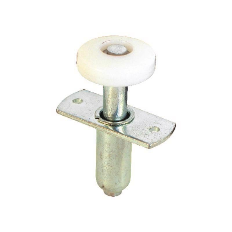 Mill Silver Steel Bi-fold Door Wheel Guide 2 Pack