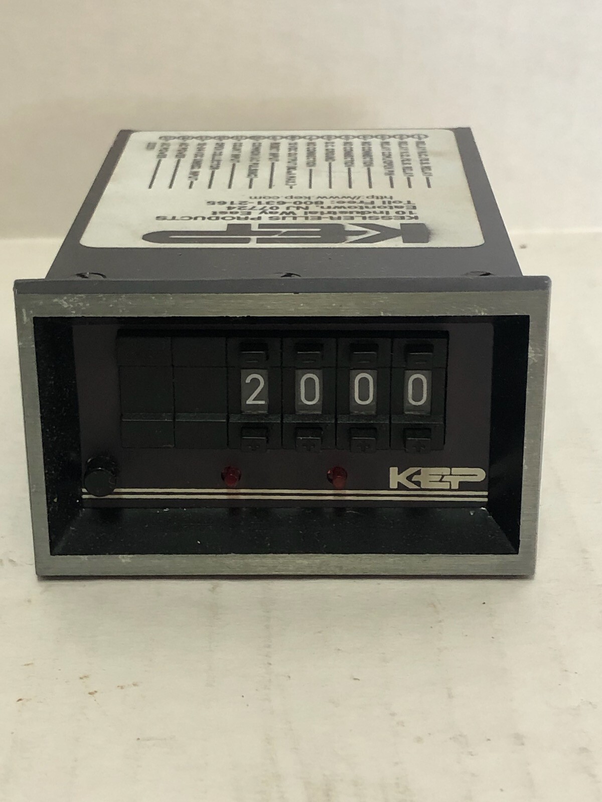 Kessler-Ellis Products #OMNI4P4HR4S5B1 4-digit Electronic Preset Counter