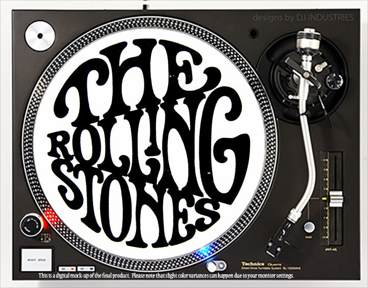 Rolling Stones - 7"-12" DJ slipmat slip mat LP turntable record player