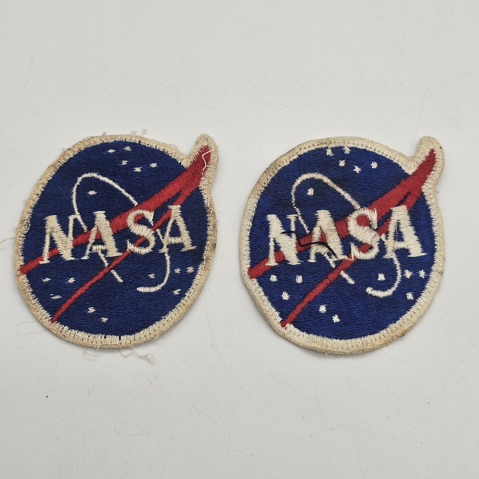 1960's NASA Apollo 3" Vector Meatball Patch Pair