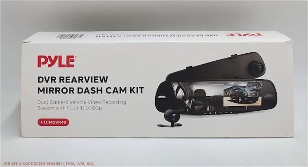 Pyle PLCMDVR49 4.3 Inch Display Dash Cam Dual Camera Vehicle Recording System...