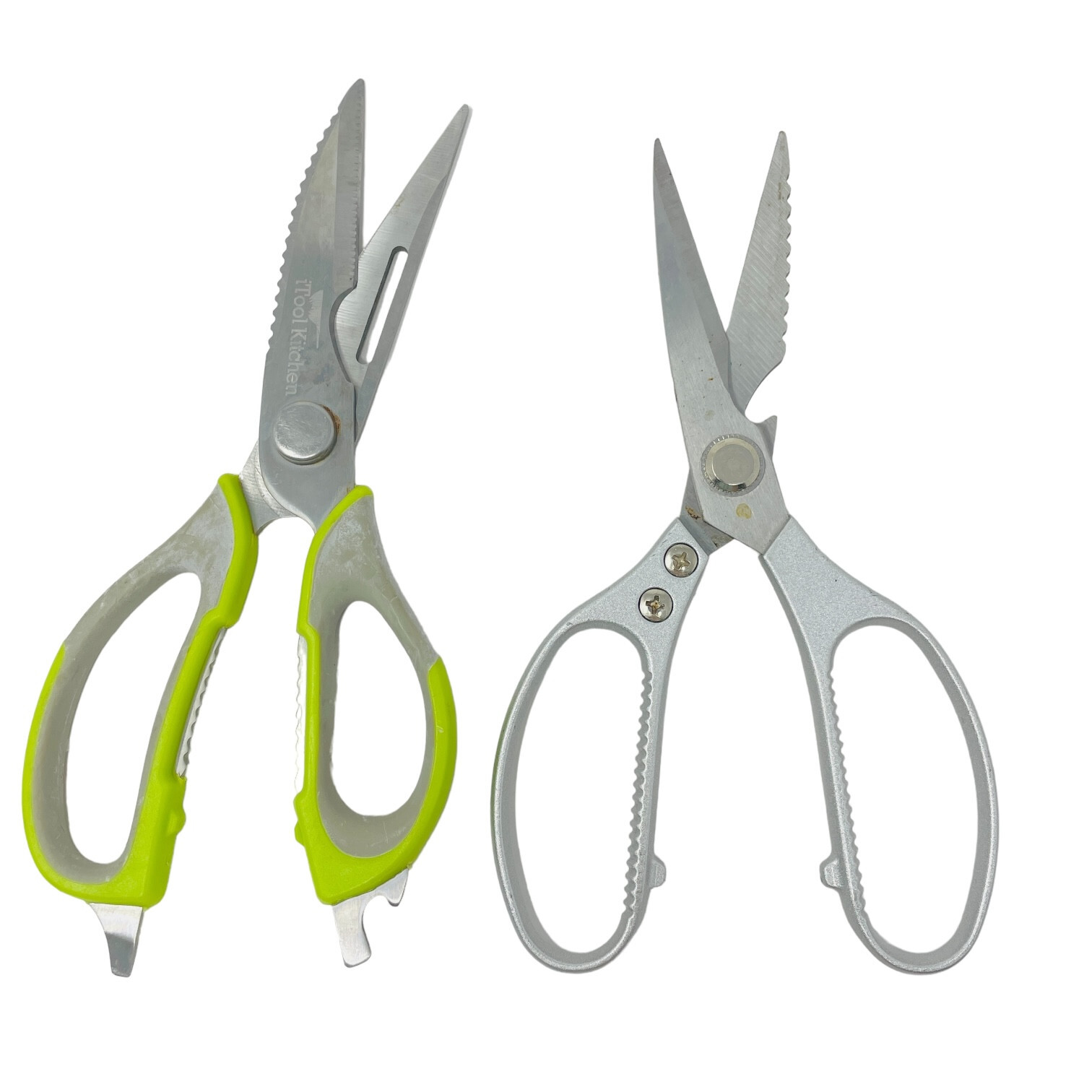 2 Pcs Unbranded Kitchen Scissors Multipurpose Stainless Steel Shears