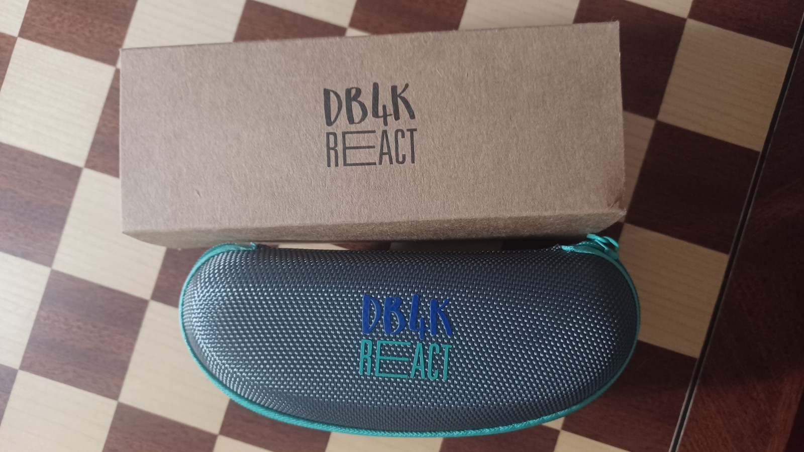 db4k REACT Zippered Protective Eyeglass Case. New In Box.