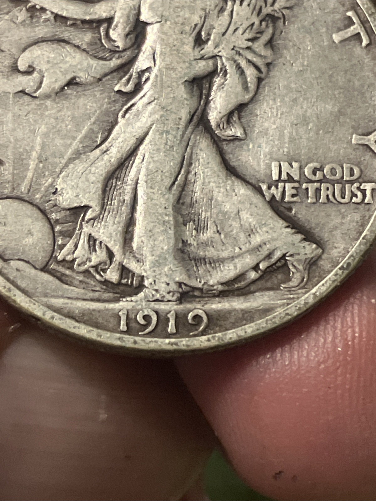 1919 walking liberty half dollar