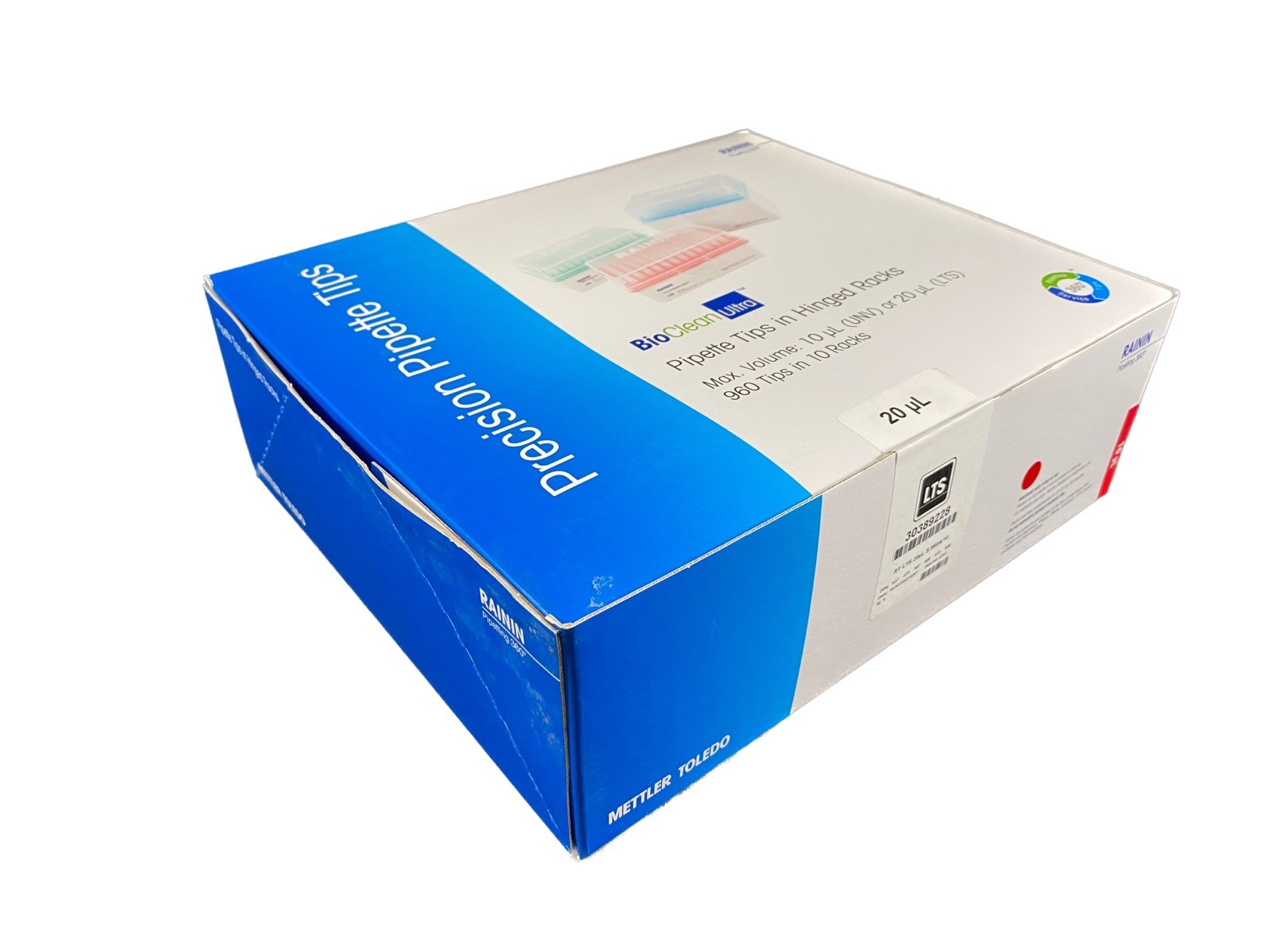METTLER TOLEDO RAININ 20μL RT LTS S LiteTouch Pipette Tips 30389228 (960/Cs)