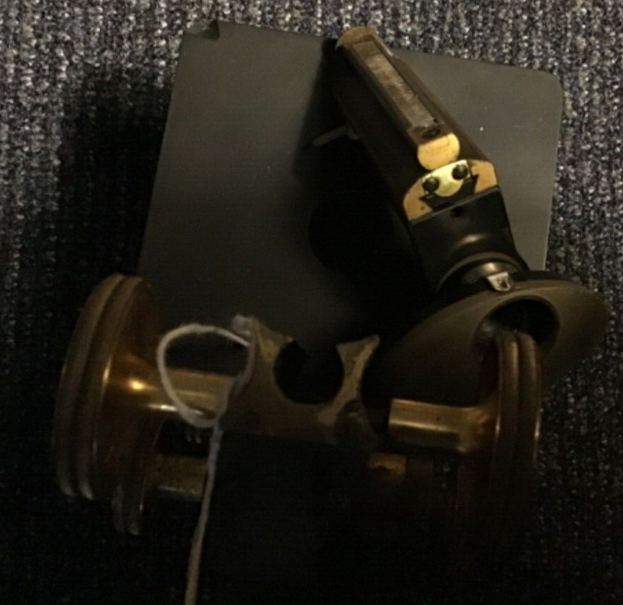 Old Antique Ernst E.Leitz Wetzlar microscope Brass Knobs ASIS Parts&Tool Salvage
