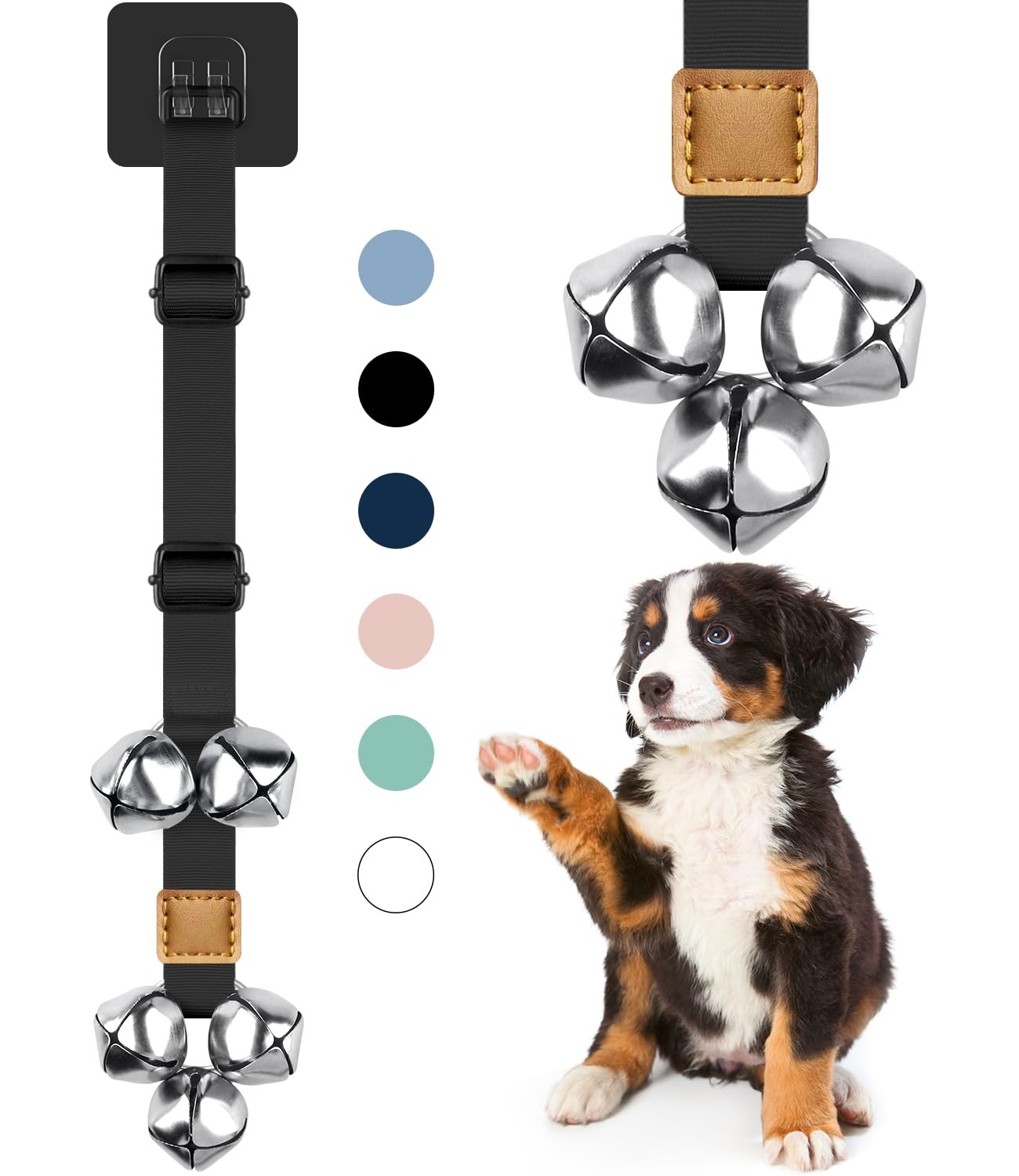 Adjustable Dog Doorbells for Potty Training - Extra Loud Housetraining Bells
