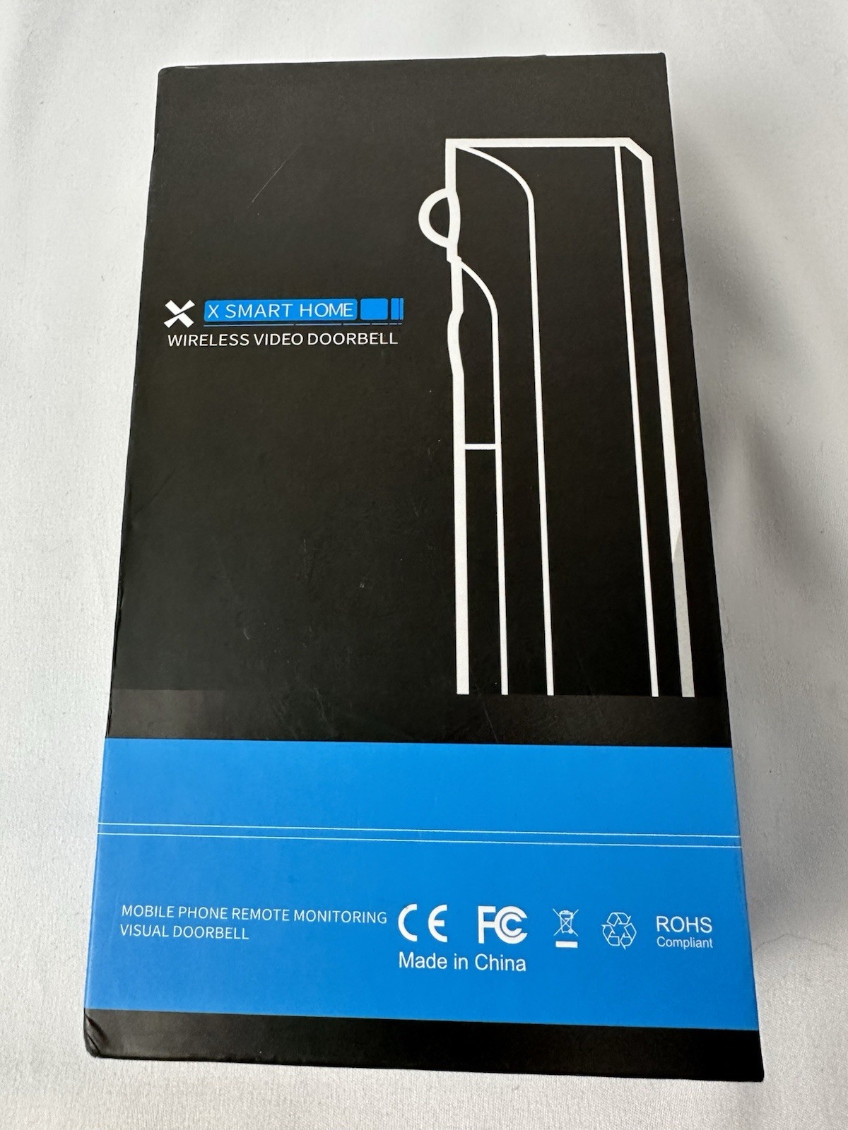 X Smart Home Wireless Video Doorbell Battery Operated New - Complete