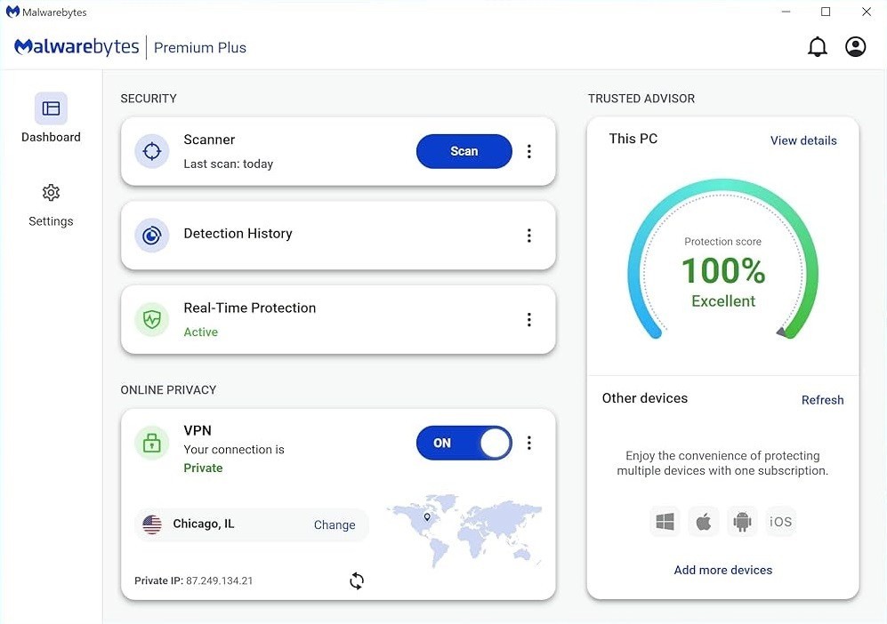 Malwarebytes Premium Plus 2026 | 1 Year 10 Devices | Antivirus | Download