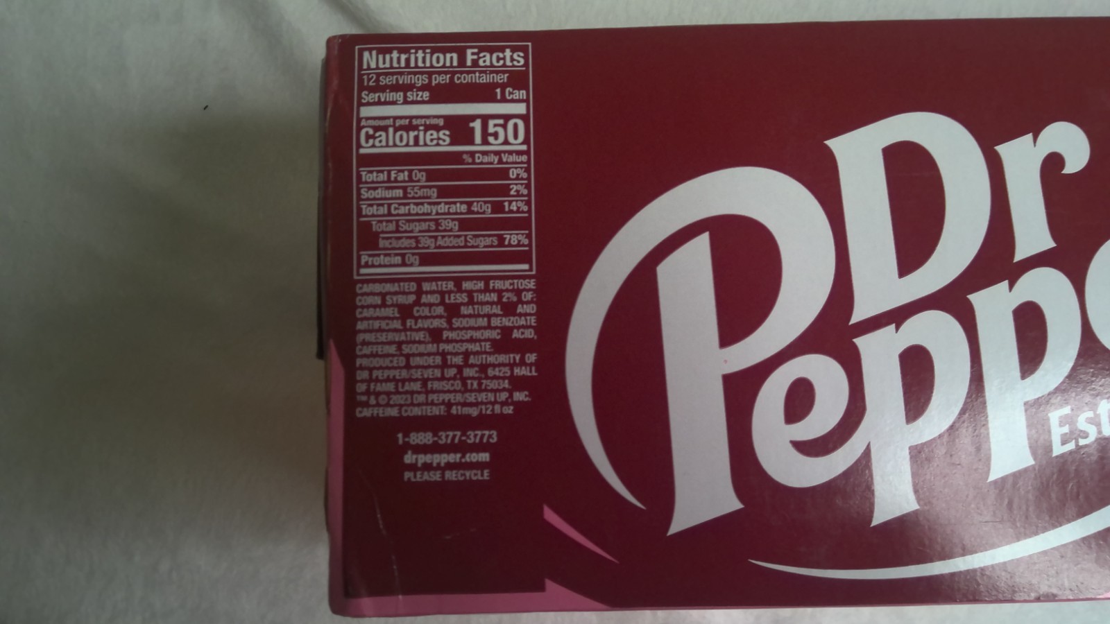 Dr. Pepper ~ Strawberries and & Cream ~🍓 12 pack of 12 oz cans.
