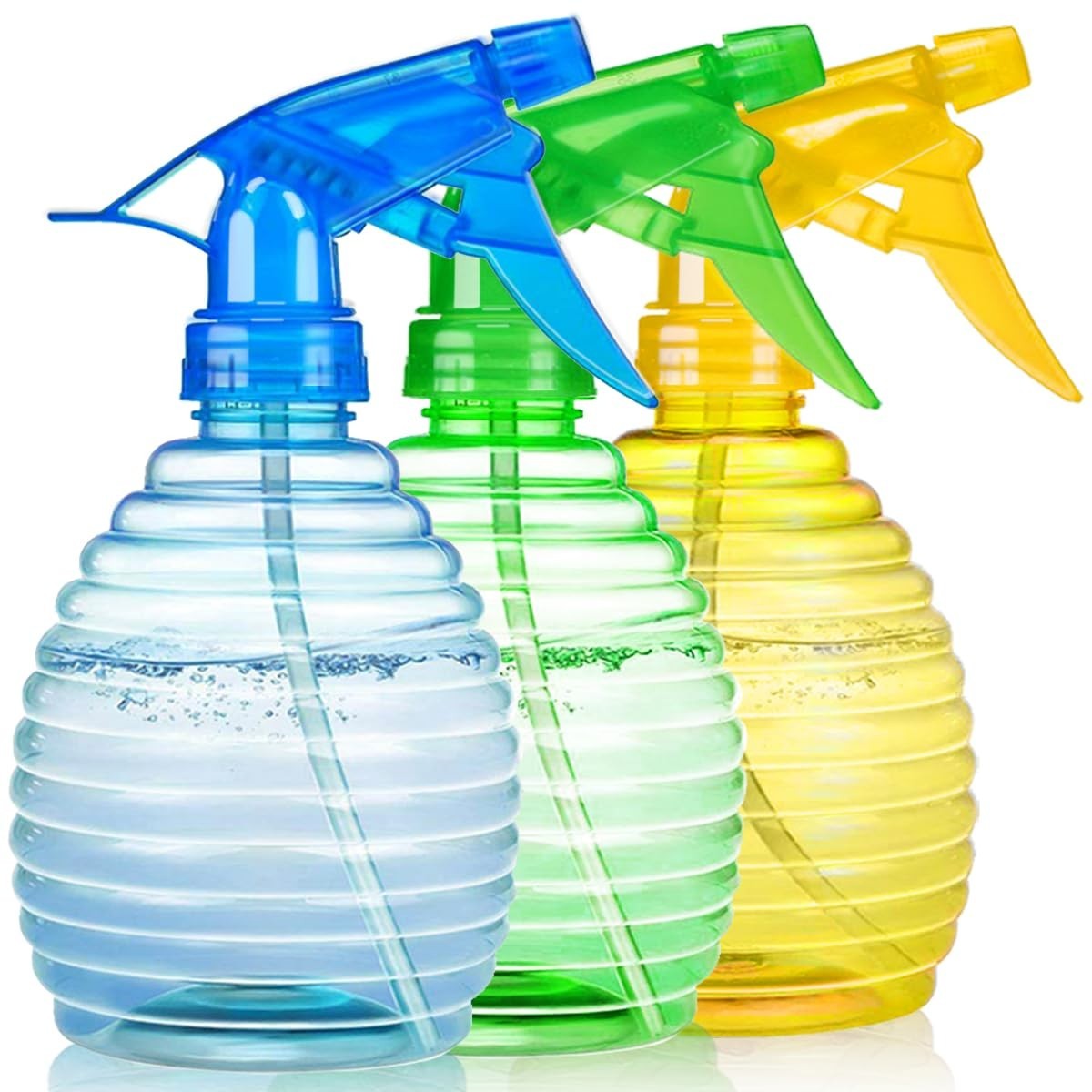 Versatile 16 Oz Mist/Stream Spray Bottles - BPA Free, 3-Pack Cleaning Solutions