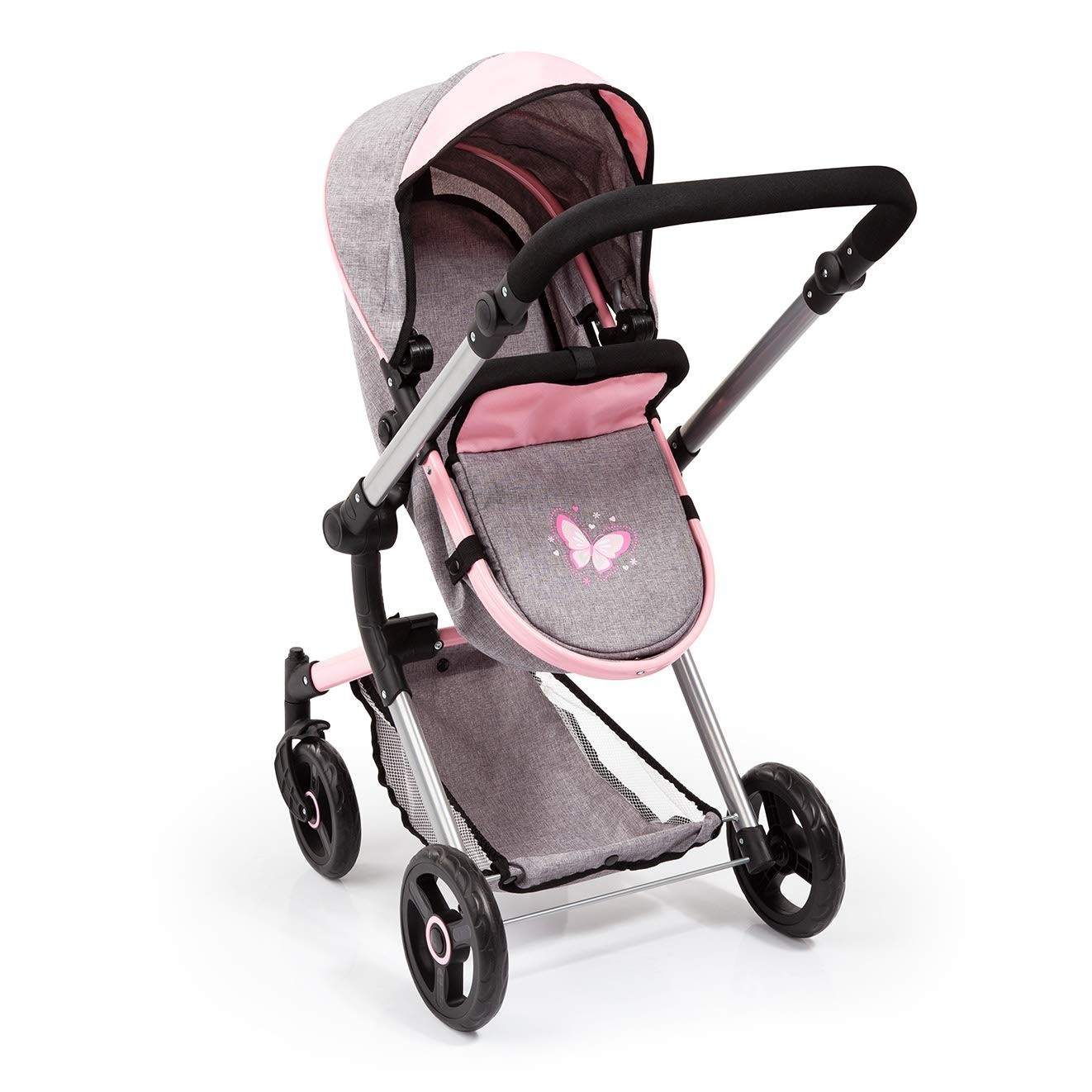 Coche Para Bebes Cochecito Para Niños Convertible Reversible Bassinet Pram Pink