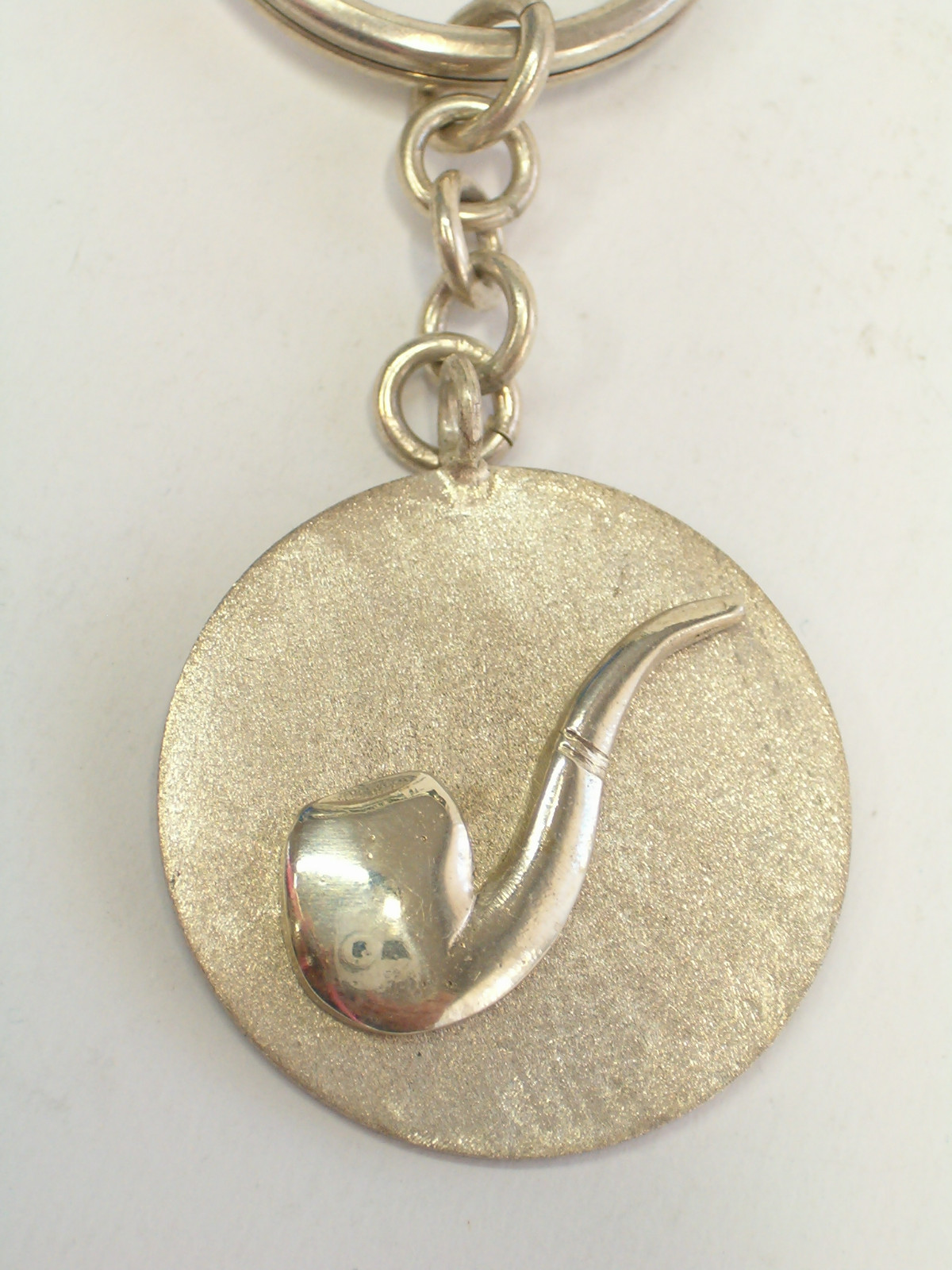 Pipe: 925 Silver Keychain - Slow Smoke - Root - Breeze
