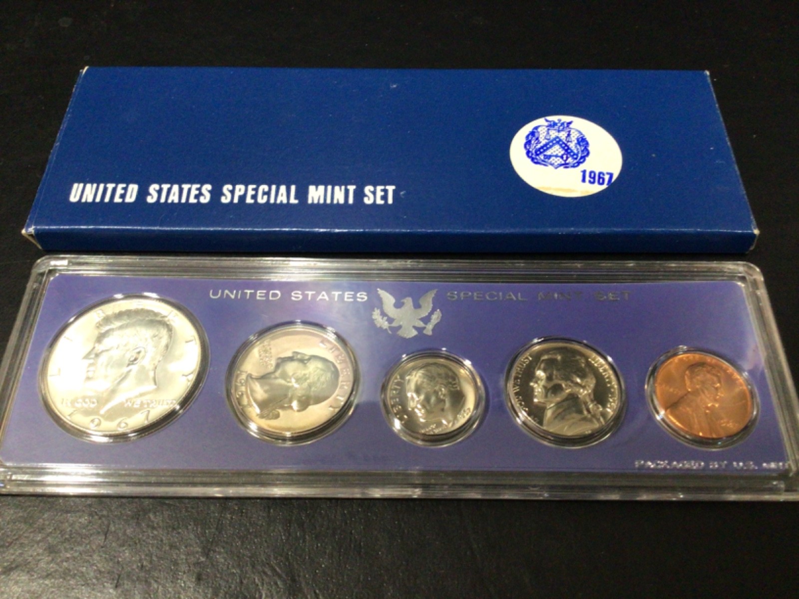 1967 United States Special Mint Set, With Box, 40% Silver Half - Unopened