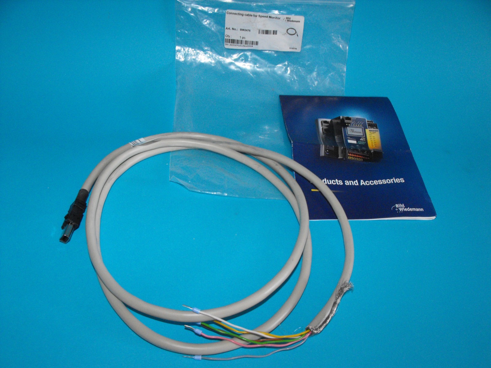 Bihl-Wiedemann BW2476.Connecting cable for Speed Monitor.1110776.NEW