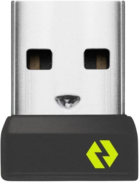 Logitech Bolt USB A Receiver Wireless Adapter for Keyboard Mouse Laptop Graphite