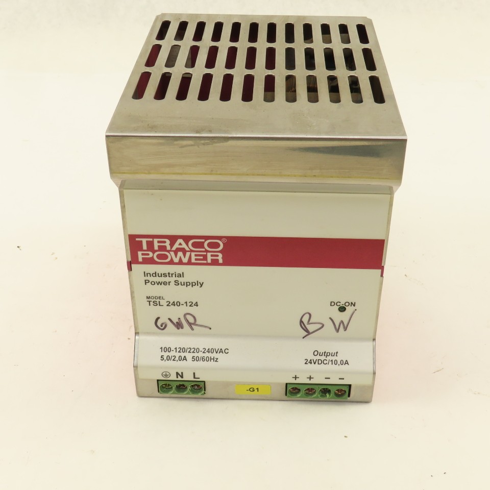 Traco Power TSL 240-124 Industrial Power Supply In 100-120/220-240 Out 24VDC/10A