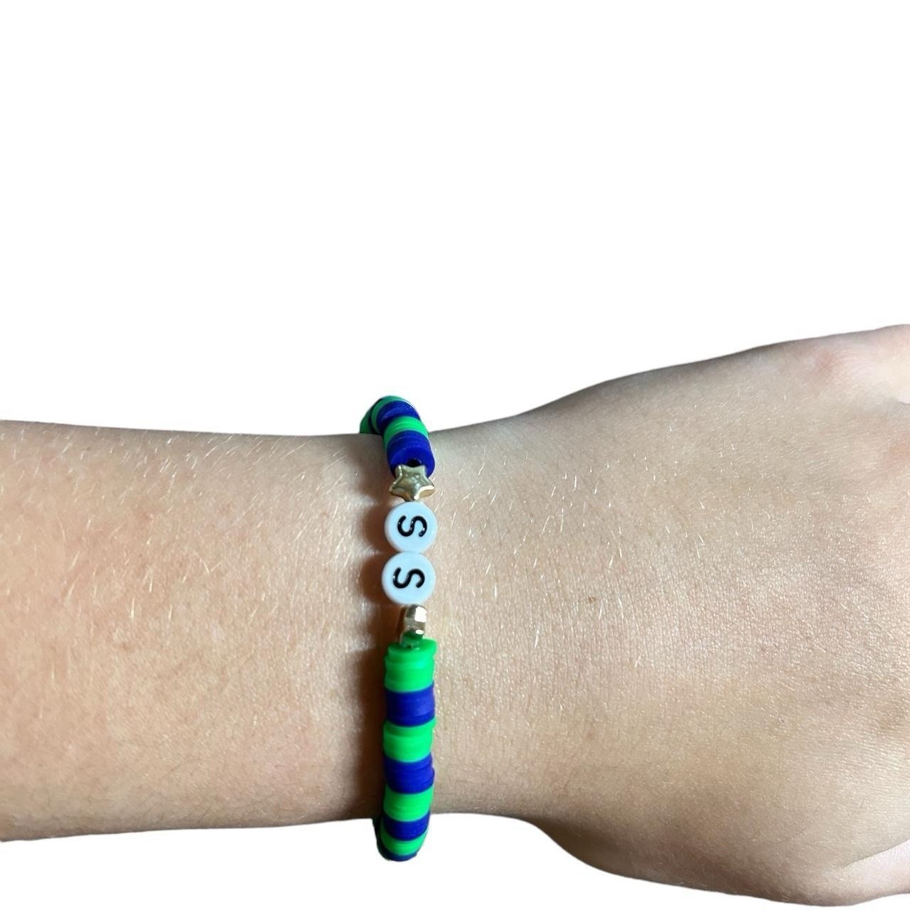 Seattle Seahawks clay bracelet