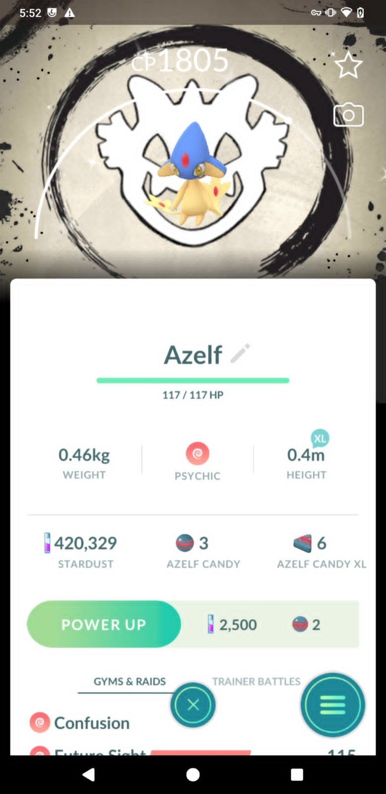 Pokémon Shiny Azelf Special Background Go Fest 2026 - GO Read description