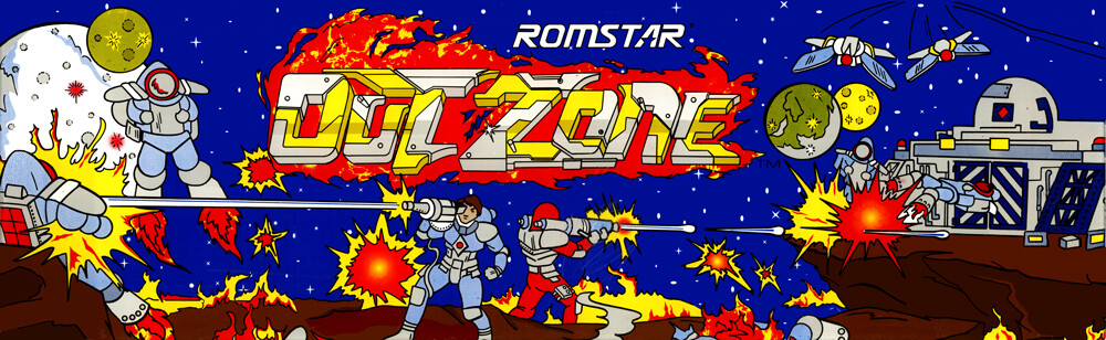 Outzone (Out Zone) Arcade Marquee 26" x 8"